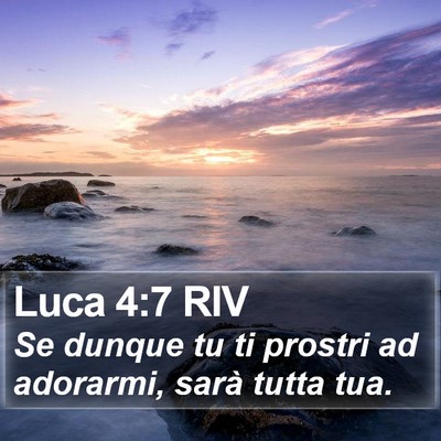 Luca 4:7 RIV Bible Verse Image