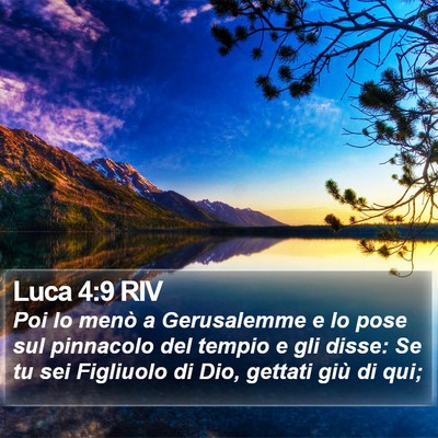 Luca 4:9 RIV Bible Verse Image