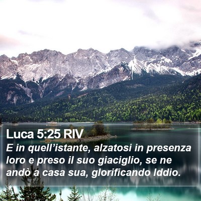 Luca 5:25 RIV Bible Verse Image