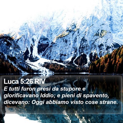 Luca 5:26 RIV Bible Verse Image
