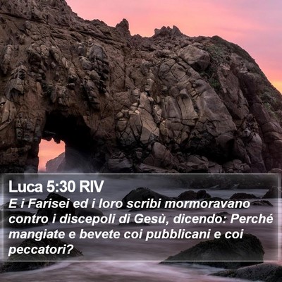 Luca 5:30 RIV Bible Verse Image