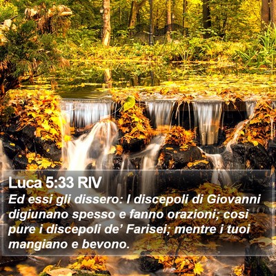 Luca 5:33 RIV Bible Verse Image