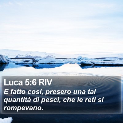 Luca 5:6 RIV Bible Verse Image