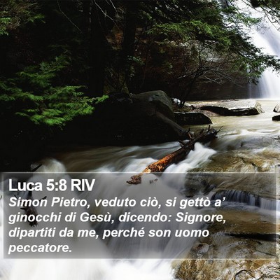 Luca 5:8 RIV Bible Verse Image