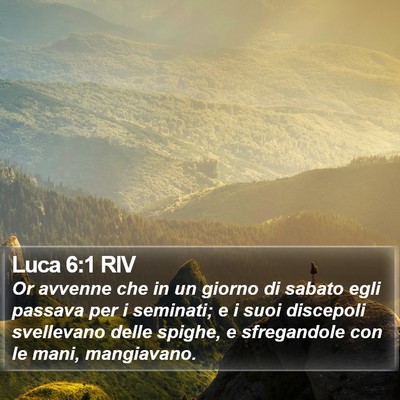 Luca 6:1 RIV Bible Verse Image