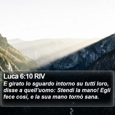 Luca 6:10 RIV Bible Verse Image