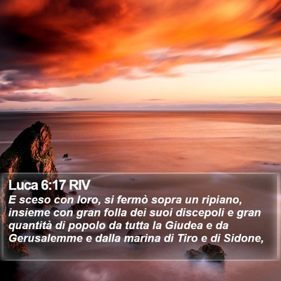 Luca 6:17 RIV Bible Verse Image