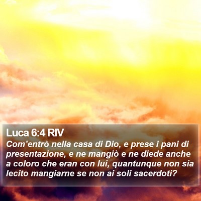 Luca 6:4 RIV Bible Verse Image