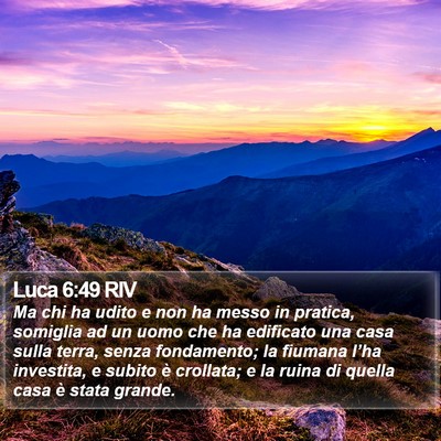 Luca 6:49 RIV Bible Verse Image