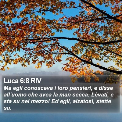 Luca 6:8 RIV Bible Verse Image