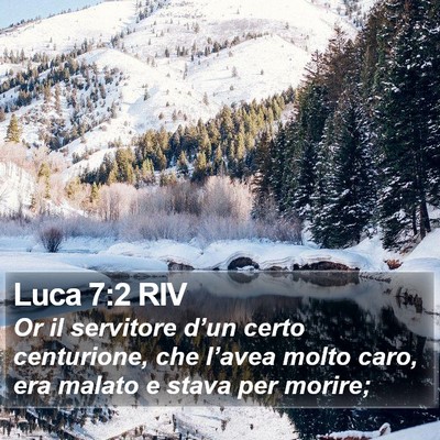 Luca 7:2 RIV Bible Verse Image