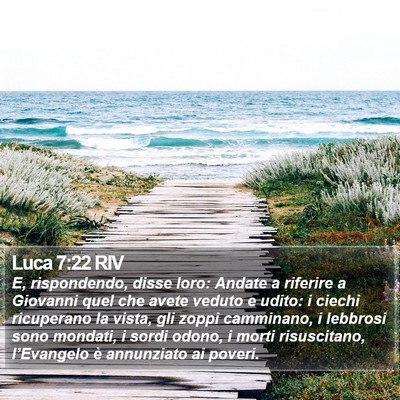 Luca 7:22 RIV Bible Verse Image