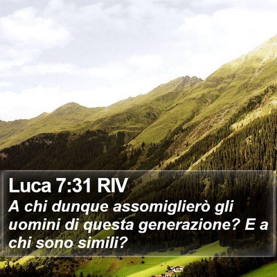 Luca 7:31 RIV Bible Verse Image