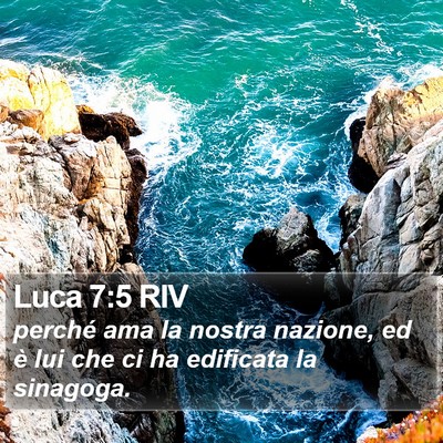 Luca 7:5 RIV Bible Verse Image