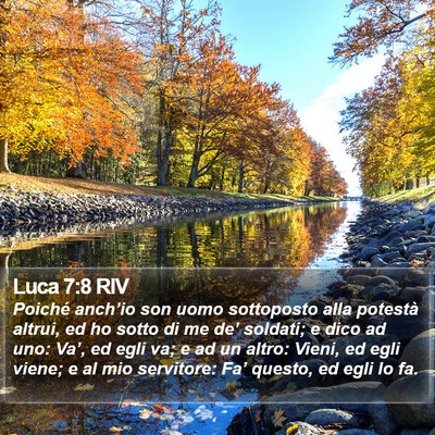 Luca 7:8 RIV Bible Verse Image