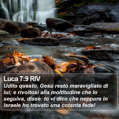 Luca 7:9 RIV Bible Verse Image