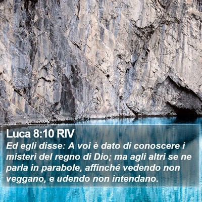 Luca 8:10 RIV Bible Verse Image