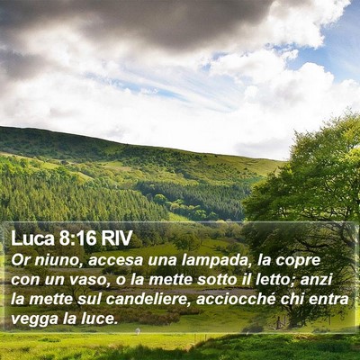 Luca 8:16 RIV Bible Verse Image