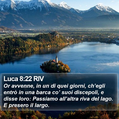 Luca 8:22 RIV Bible Verse Image