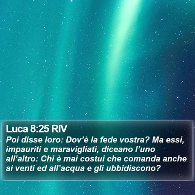 Luca 8:25 RIV Bible Verse Image