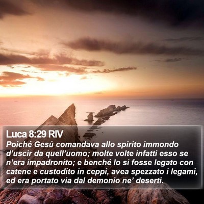 Luca 8:29 RIV Bible Verse Image