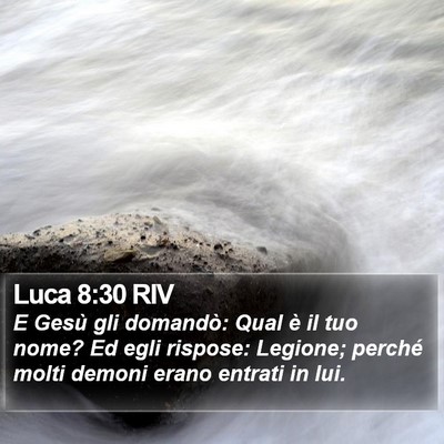 Luca 8:30 RIV Bible Verse Image