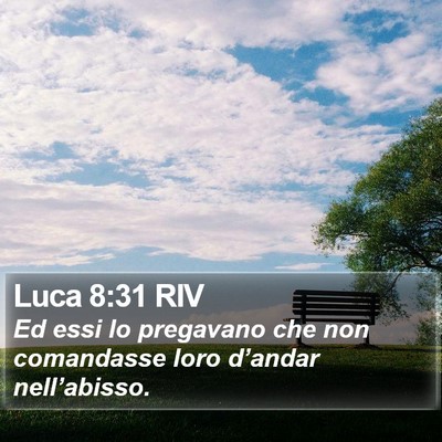 Luca 8:31 RIV Bible Verse Image