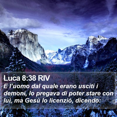 Luca 8:38 RIV Bible Verse Image