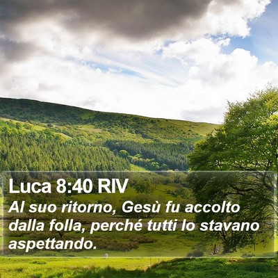 Luca 8:40 RIV Bible Verse Image