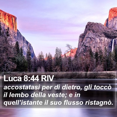 Luca 8:44 RIV Bible Verse Image
