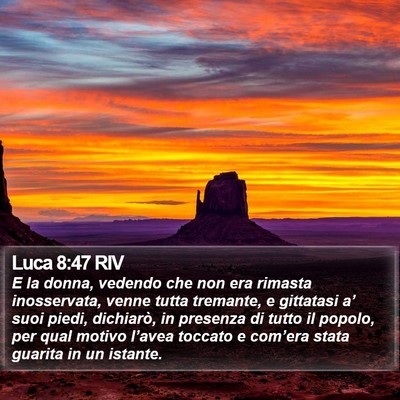 Luca 8:47 RIV Bible Verse Image