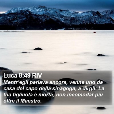 Luca 8:49 RIV Bible Verse Image