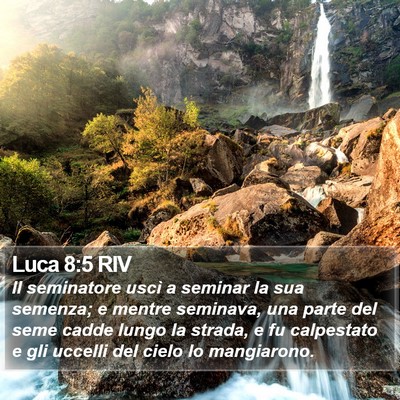 Luca 8:5 RIV Bible Verse Image