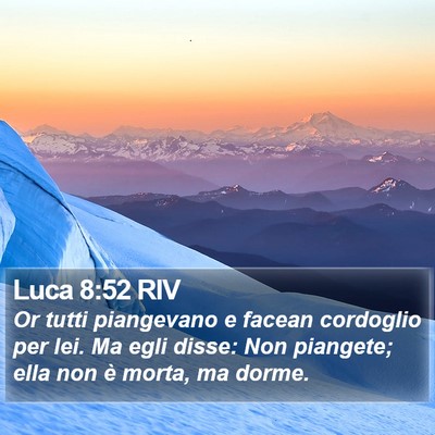 Luca 8:52 RIV Bible Verse Image