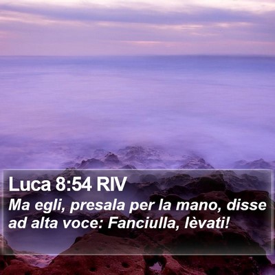 Luca 8:54 RIV Bible Verse Image
