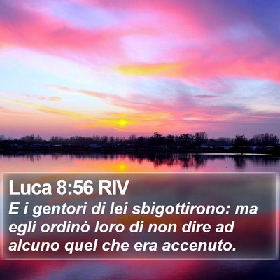 Luca 8:56 RIV Bible Verse Image