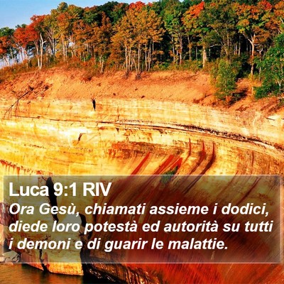 Luca 9:1 RIV Bible Verse Image