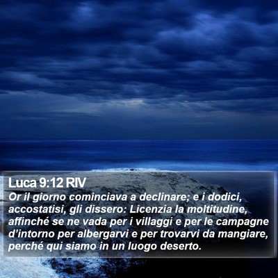 Luca 9:12 RIV Bible Verse Image