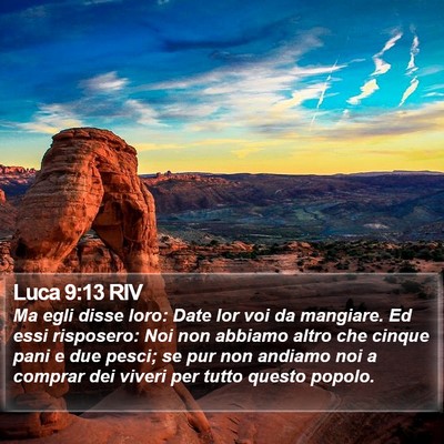 Luca 9:13 RIV Bible Verse Image