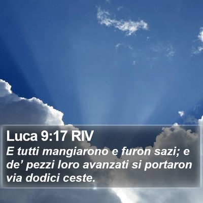 Luca 9:17 RIV Bible Verse Image