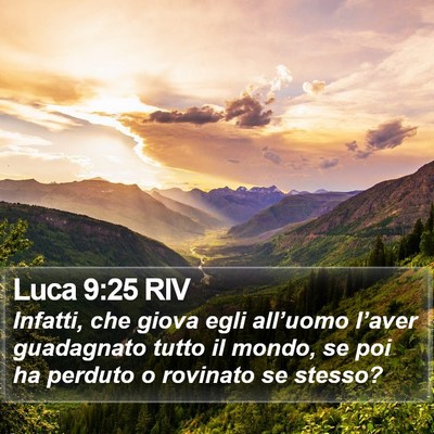 Luca 9:25 RIV Bible Verse Image