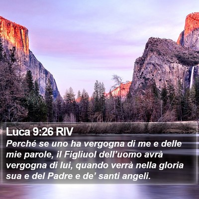 Luca 9:26 RIV Bible Verse Image