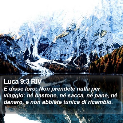 Luca 9:3 RIV Bible Verse Image
