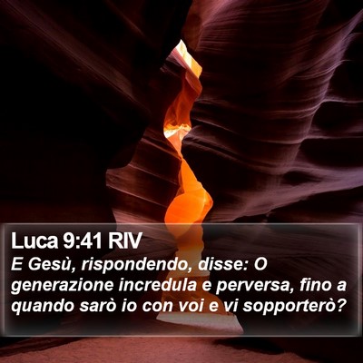 Luca 9:41 RIV Bible Verse Image