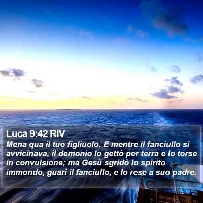 Luca 9:42 RIV Bible Verse Image