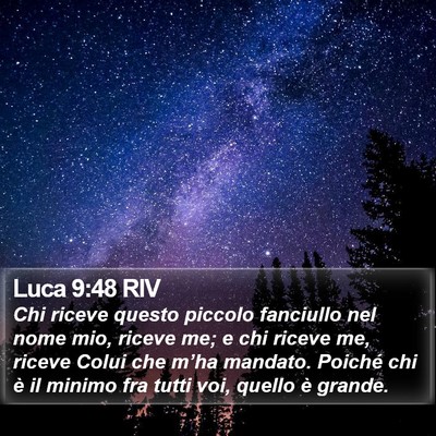 Luca 9:48 RIV Bible Verse Image