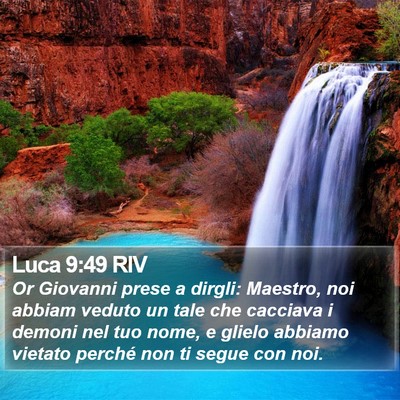 Luca 9:49 RIV Bible Verse Image