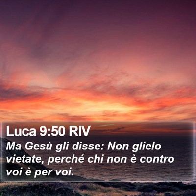 Luca 9:50 RIV Bible Verse Image