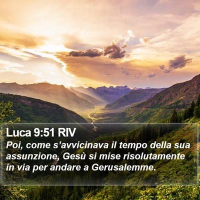 Luca 9:51 RIV Bible Verse Image