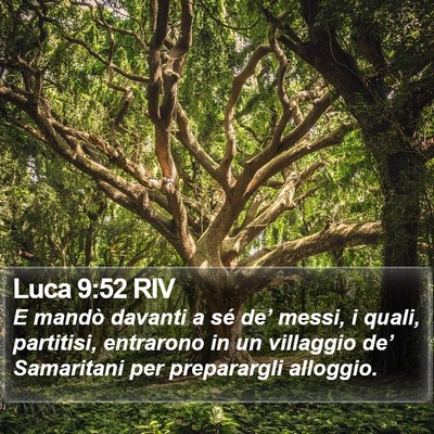 Luca 9:52 RIV Bible Verse Image